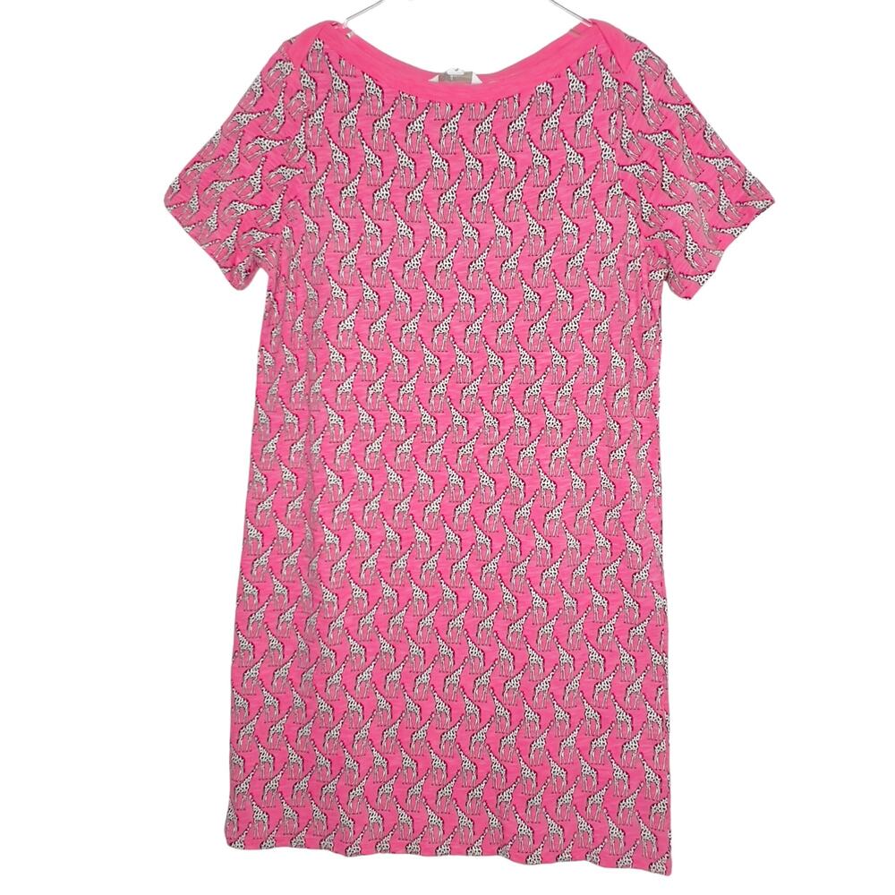 Boden Pink Giraffe Print Mini Dress